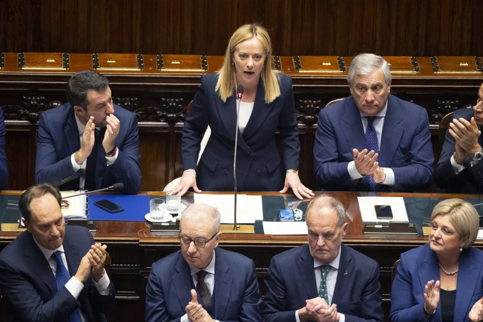 Meloni salvini tajani image photo