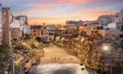Polignano a mare italy at dusk x
