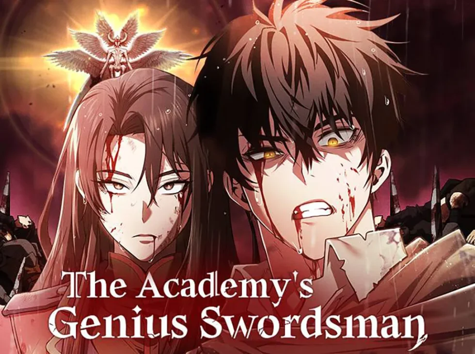 The Academy's genius swordsman webtoon banner