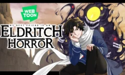 My best friend is an eldritch horror webtoon cover