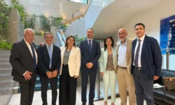 La delegazione della coldiretti con picarone, serluca e aveta in regione campania
