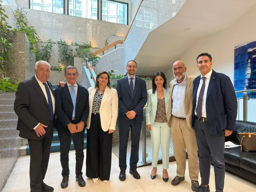 La delegazione della coldiretti con picarone, serluca e aveta in regione campania
