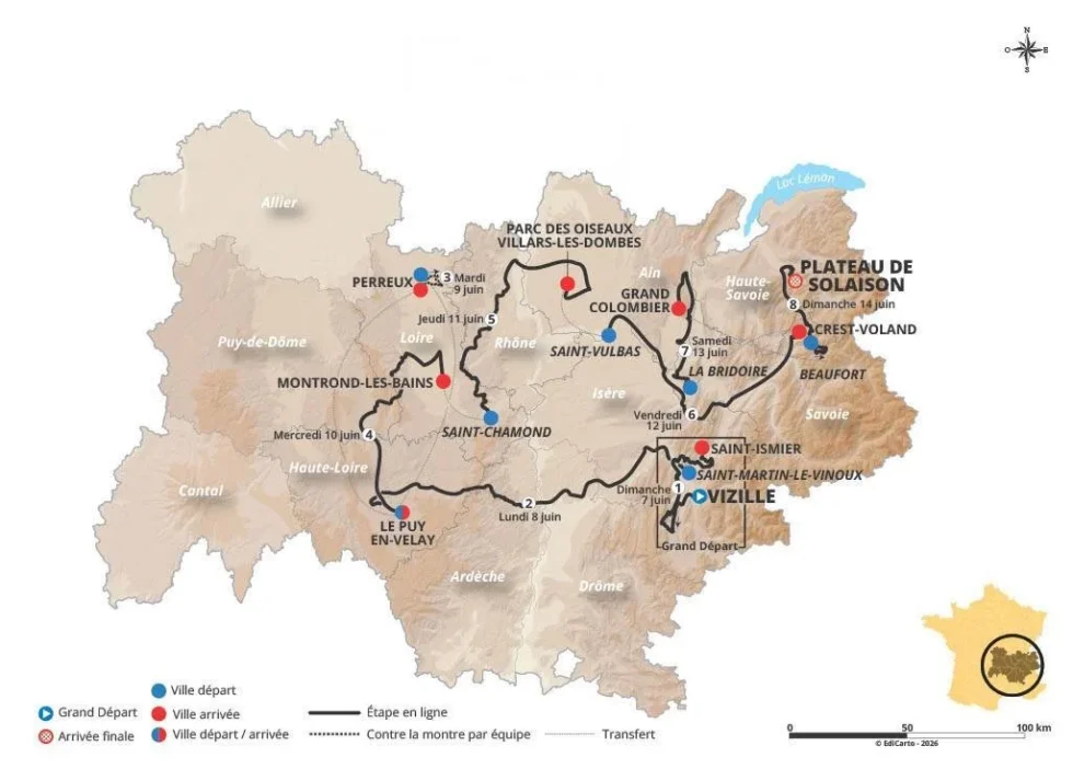 Tour auvergne rhone alpes