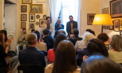 Da sx mimmo matania, mario coppeto, gnut mu museo casa murolo