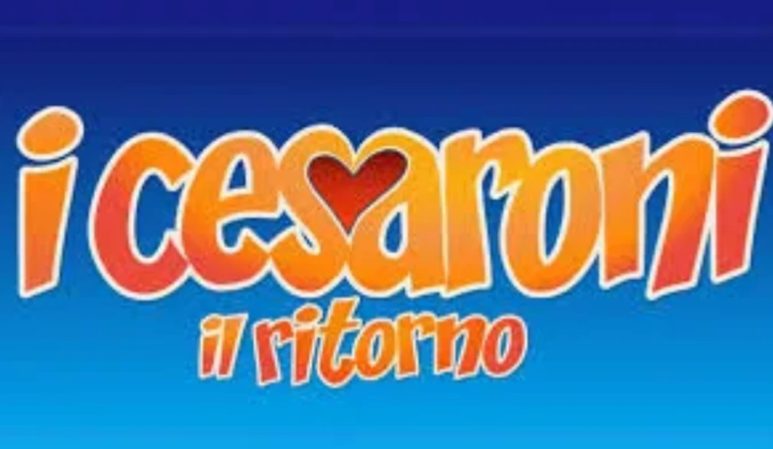 Logo della serie televisiva italiana I Cesaroni con la scritta “Il ritorno” su sfondo blu.