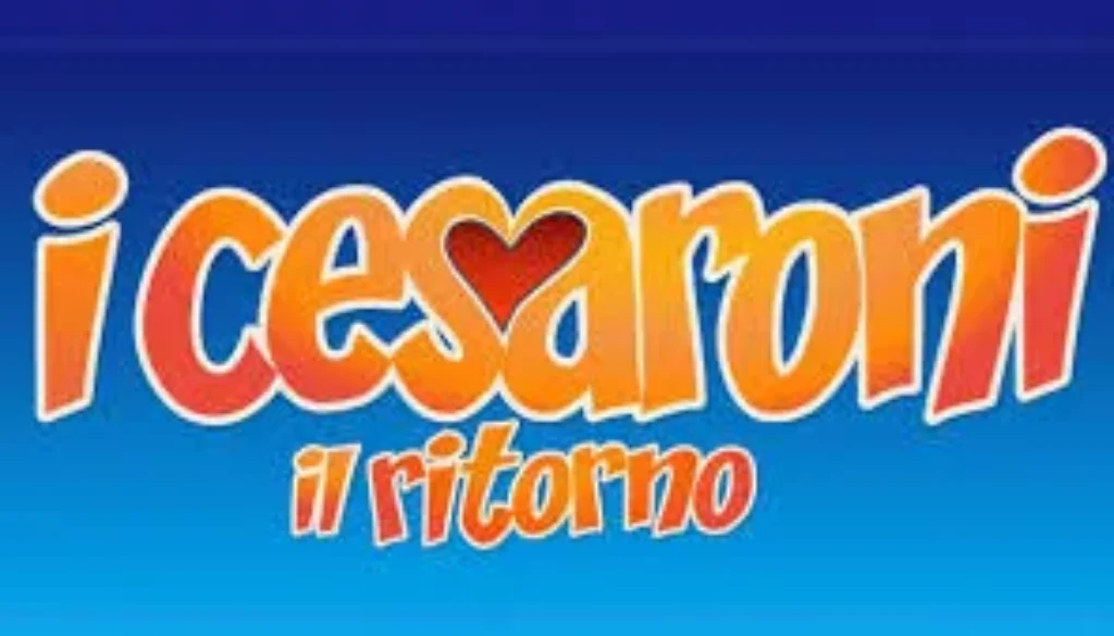 Logo della serie televisiva italiana I Cesaroni con la scritta “Il ritorno” su sfondo blu.