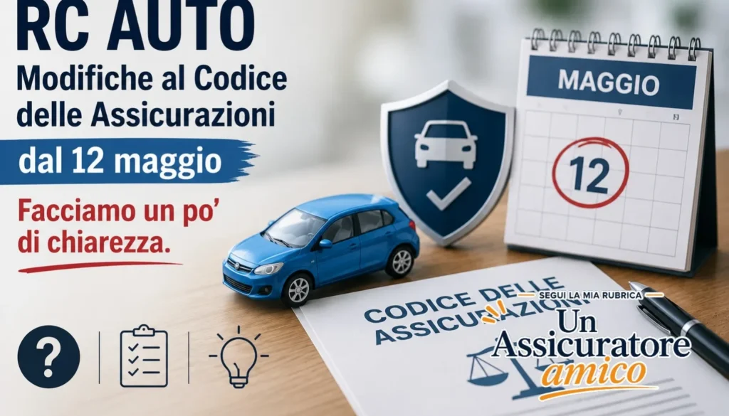 RC Auto: Che confusione. Modifiche al codice delle assicurazioni dal 12 Maggio.