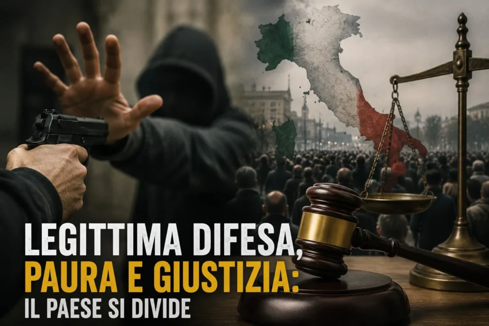 Legittima difesa, paura e giustizia: il Paese si divide