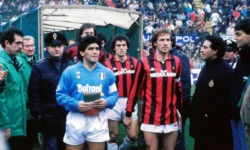 Franco baresi e diego maradona