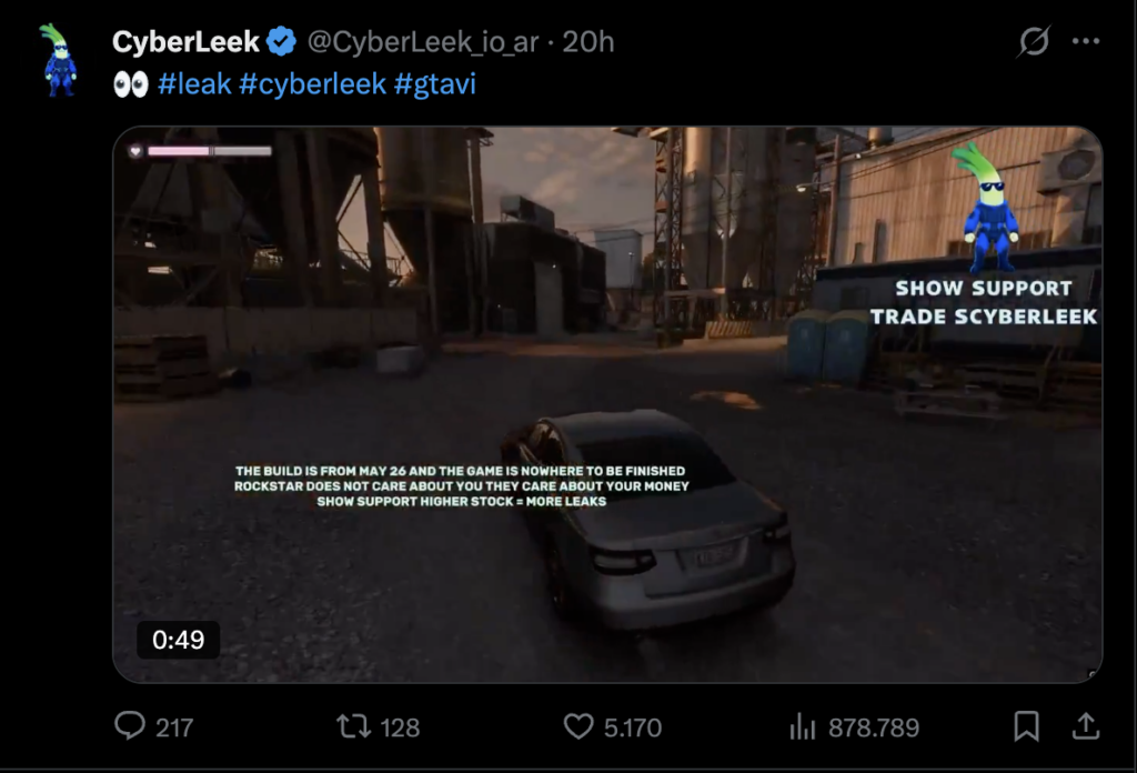 Leak di GTA 6
