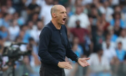 Massimiliano Allegri durante la partita di Serie A Napoli Como