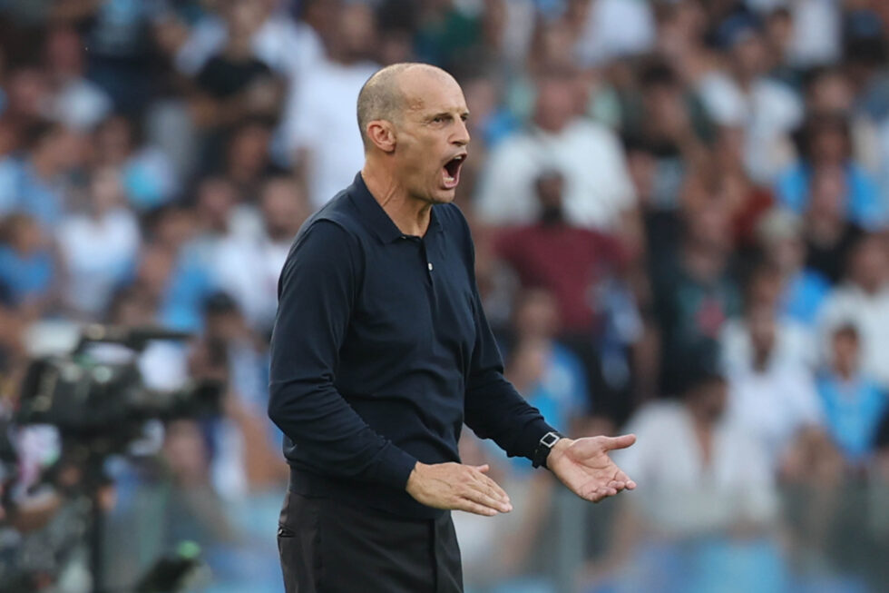 Massimiliano Allegri durante la partita di Serie A Napoli Como