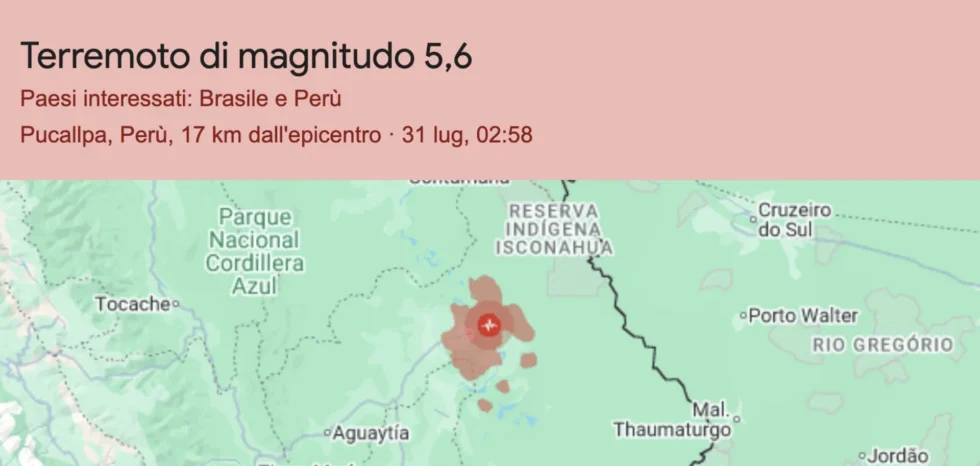 Terremoto perù
