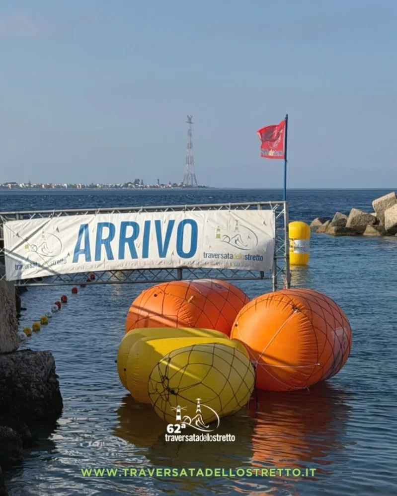 Zona arrivo in preparazione traversata dello stretto