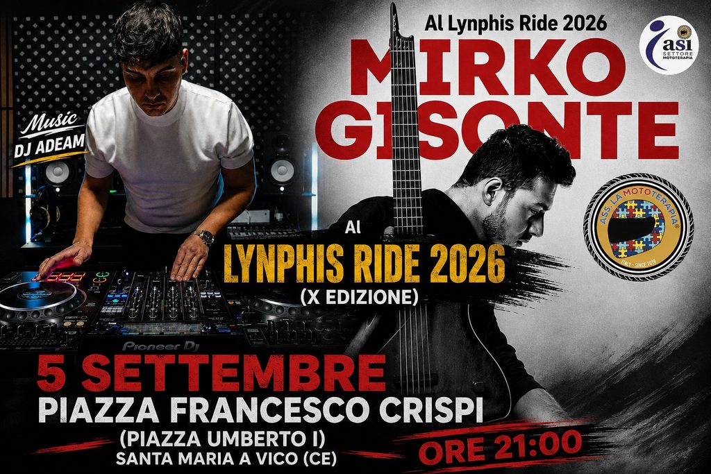 Terapia a due ruote: Lynphis Ride torna Santa Maria a Vico il 5 e 6 Settembre
