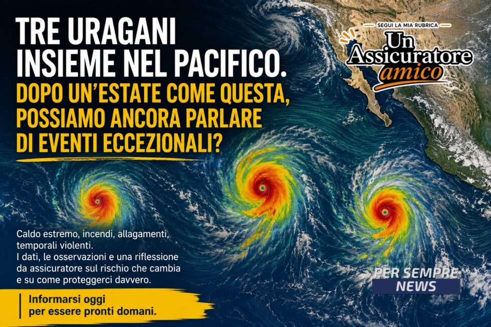 TRE URAGANI INSIEME NEL PACIFICO. DOPO UN’ESTATE COME QUESTA, POSSIAMO ANCORA PARLARE DI EVENTI ECCEZIONALI?
