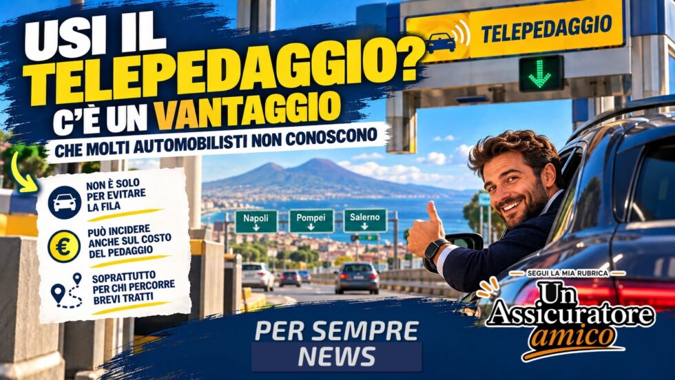 USI IL TELEPEDAGGIO? C'È UN VANTAGGIO CHE MOLTI AUTOMOBILISTI NON CONOSCONO