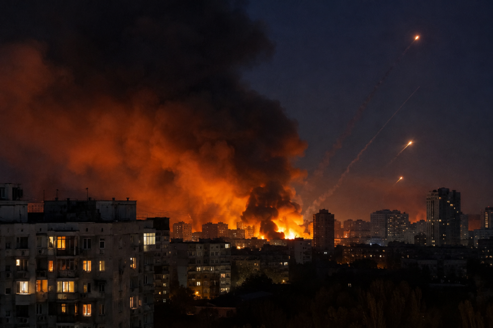 Ucraina: nuovi raid russi su Kiev e scontro su Starlink.