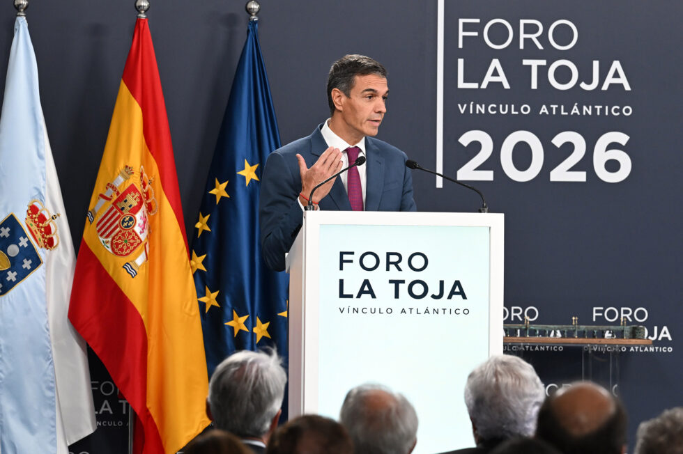 Pedro Sánchez interviene alla inaugurazione del Foro La Toja-Vínculo Atlántico